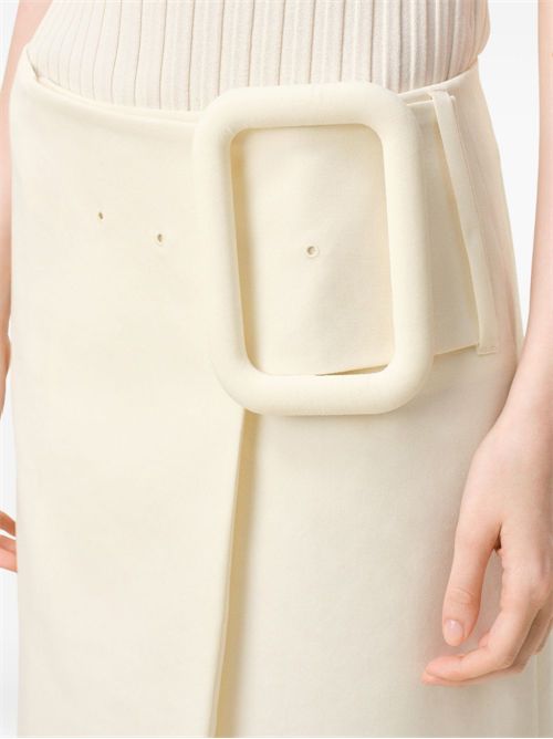 Skirt with belt AMI PARIS | FSK451WV0195136